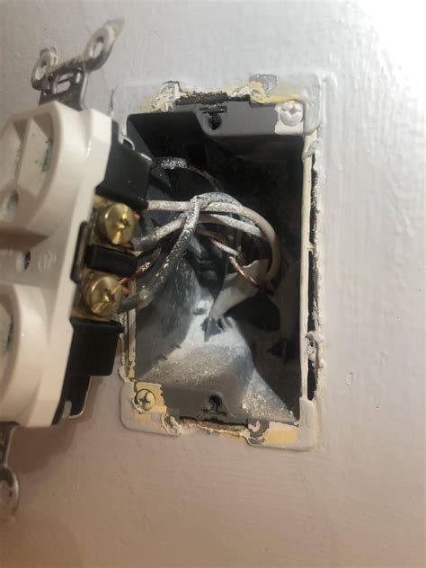 electrical box broken screw hole|repair broken electrical outlet box.